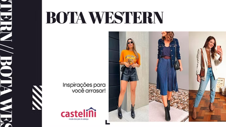 DESCUBRA O ESTILO DESCOLADO E VERSÁTIL DA BOTA WESTERN